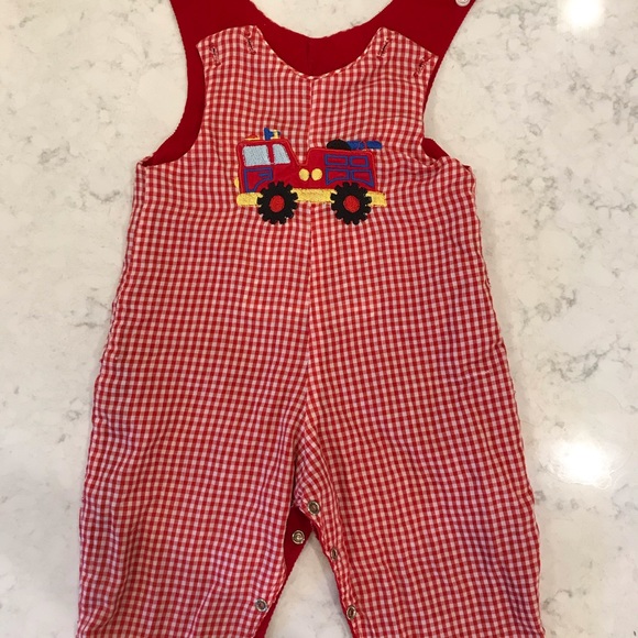 Reversible red Overalls - Picture 5 of 8